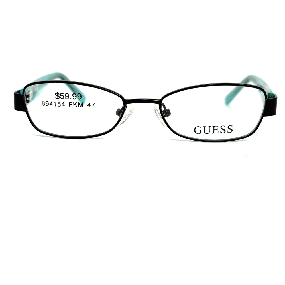 Guess Kids Eyeglasses Frames GU9092 BLK Black Blue Rectangle 47-16-130‎ H19294